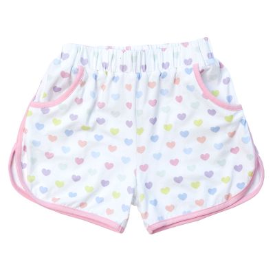 Funny Hearts Girl Sporty Shorts