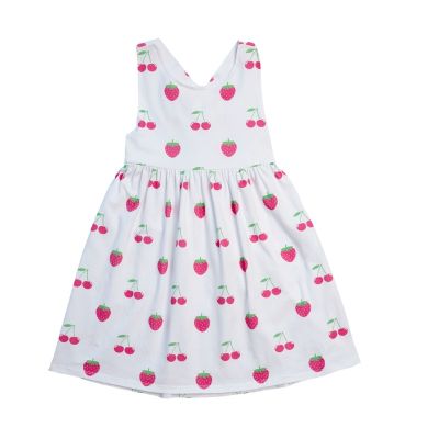 Pink Jam Crossed A-Line Dress