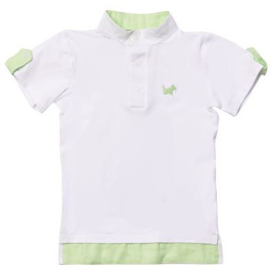 Green Logo Boy Polo