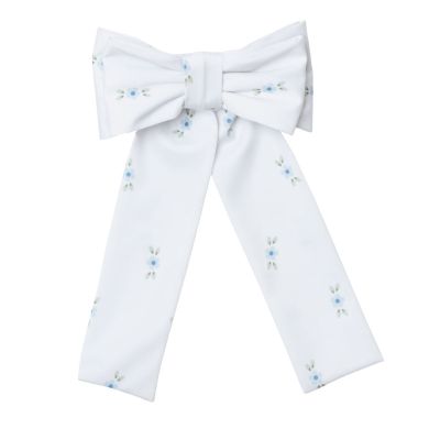Blue Blossoms Lycra Big Hair Clip