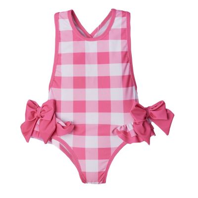 Pink Jam Buffalo Check Swimsuit