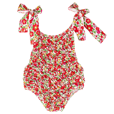 Red Betsy Frilled Swimsuit