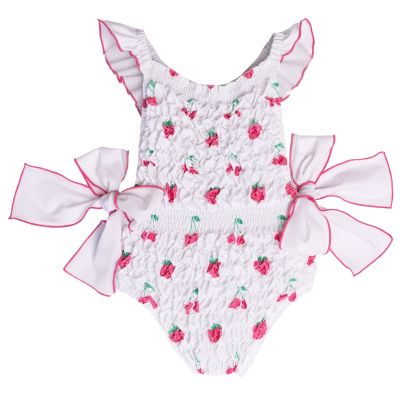Pink Jam Berries Frilled Swimsuit