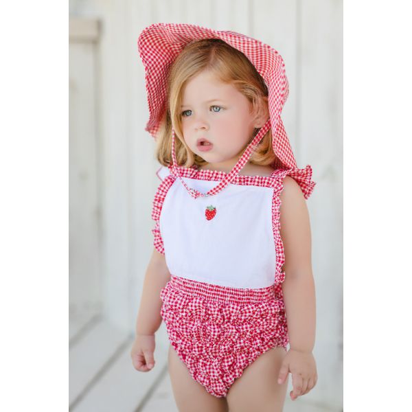 Berries Cotton Frilled Swimsuit