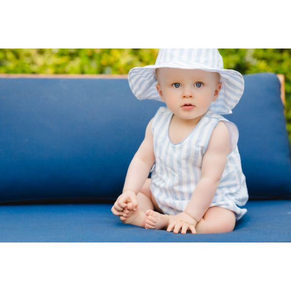 Blue Stripes Boy Sunny Hat