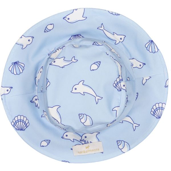 Dolphins and Shells Lycra Boy Sunny Hat