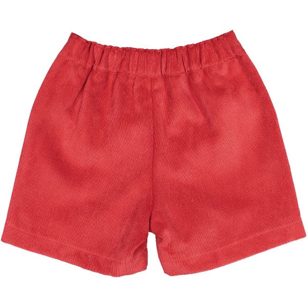 Red Corduroy Shorts
