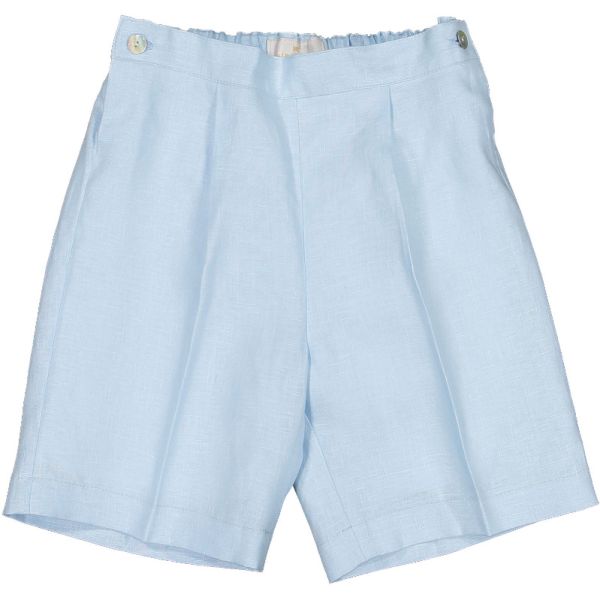 Linen Blue Boy Shorts