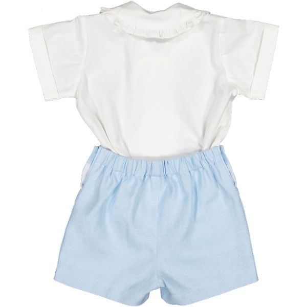 Linen Blue Baby Set