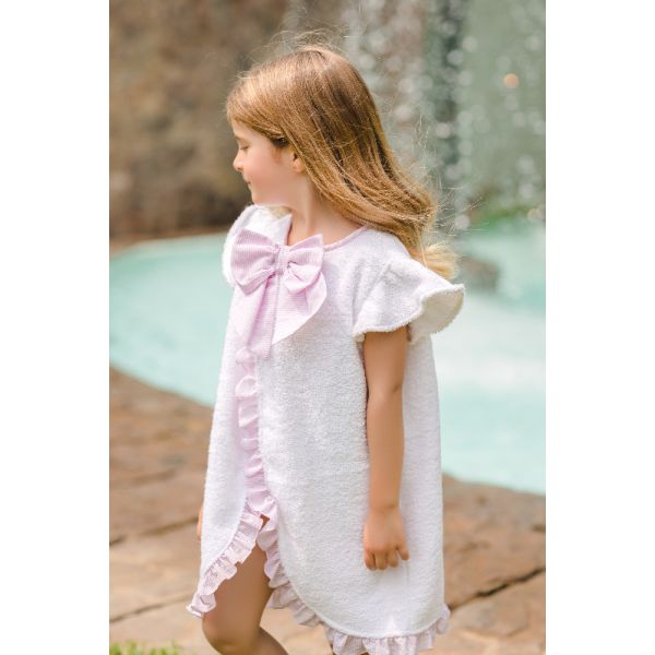 Terry Basics Girl Pink Cover-up