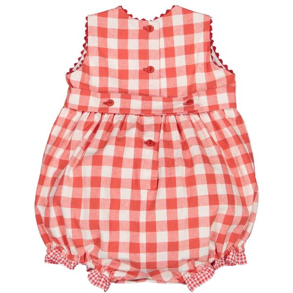 Berries and Bees Gingham Romper