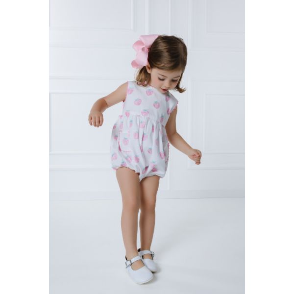  Classic Strawberries Romper