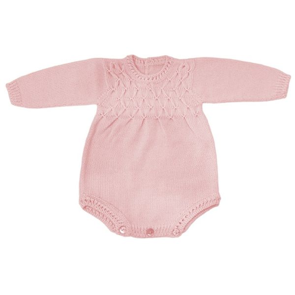 Newborn Pink Knit Romper