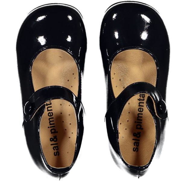 Patent Leather Navy Mary Janes-20-24