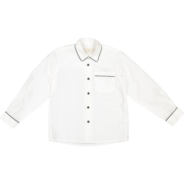 Green Trim Boy Shirt