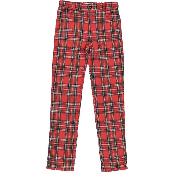 Scottish Red Tartan Trousers