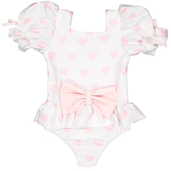 Hearts Pink Swimsuit
