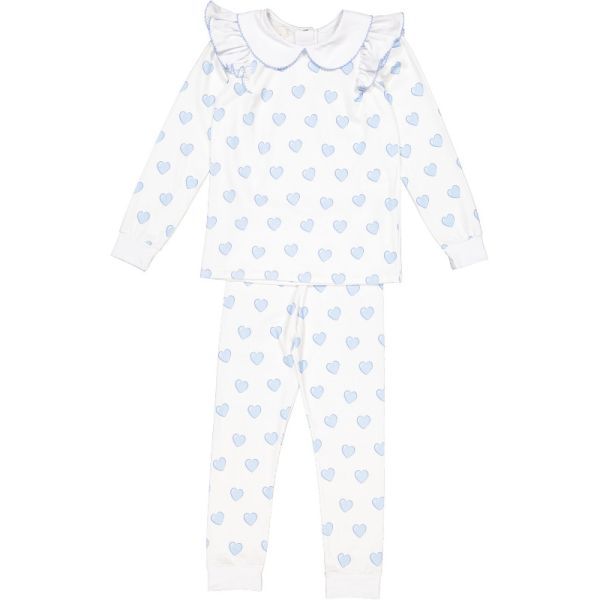 Hearts Blue Girl Pajama