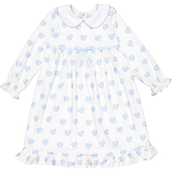 Hearts Blue Nightgown