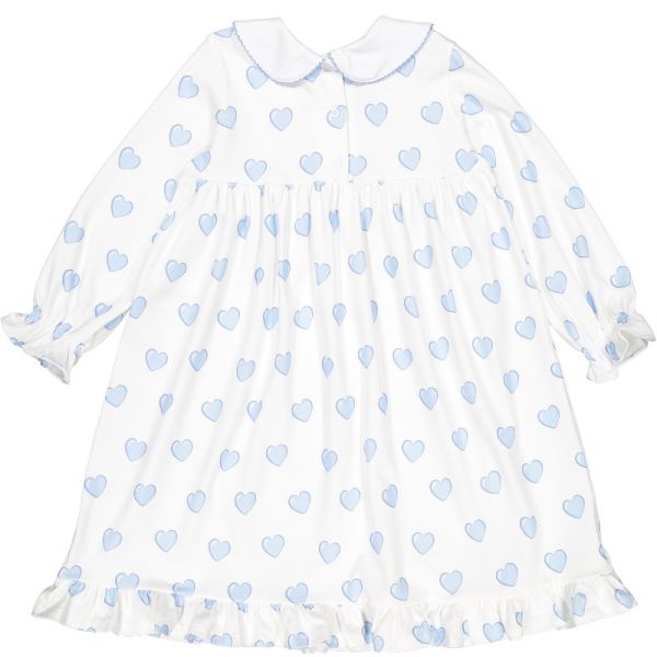 Hearts Blue Nightgown