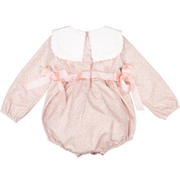  Pink Candy Floral Romper
