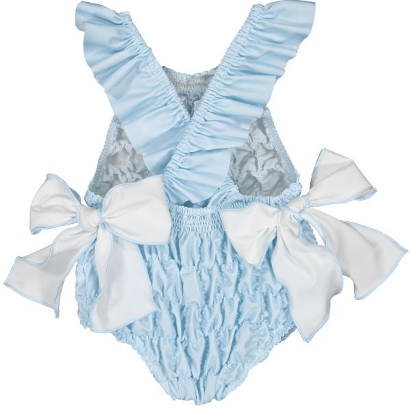  Classic Blue Frilled Swimsuit
