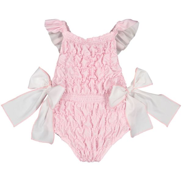 Classic Pink Frilled Swimsuit