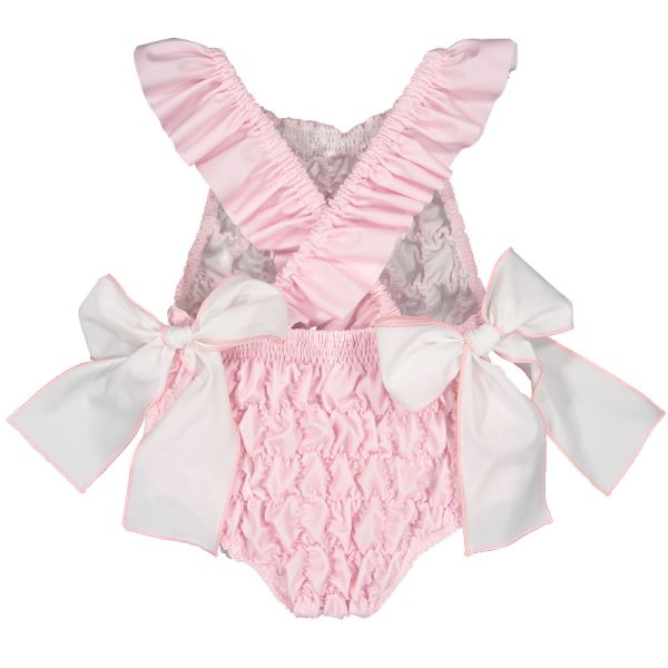 Classic Pink Frilled Swimsuit