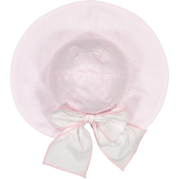  Pink Seersucker Sunny Hat
