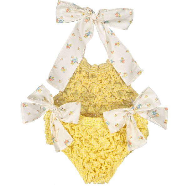  Provence Cotton Frilled Swimsuit