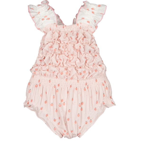  Strawberry Juice Cotton Frilled Swimsuit