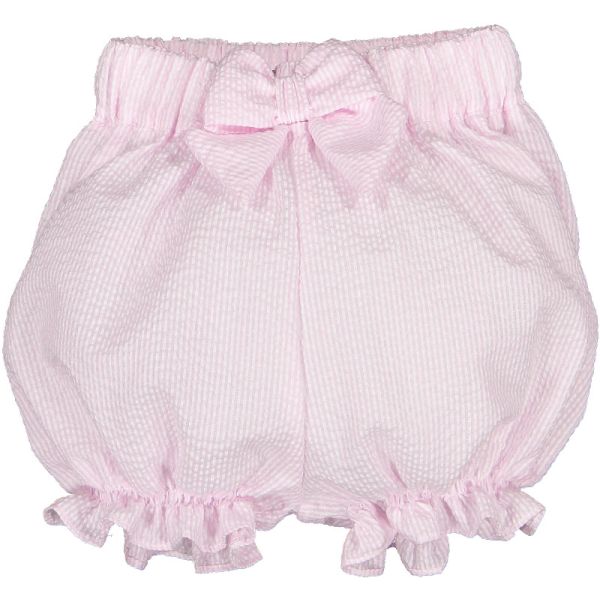  Pink Seersucker Girl Shorts