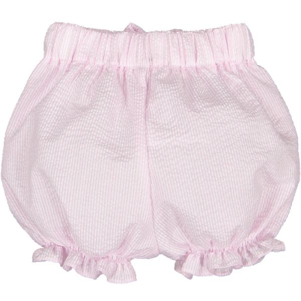  Pink Seersucker Girl Shorts