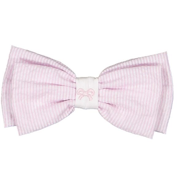 Maryland Pink Seersucker Hair Clip