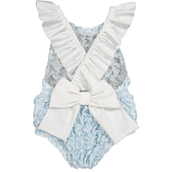Gingham Blue Frilled Swimsuit