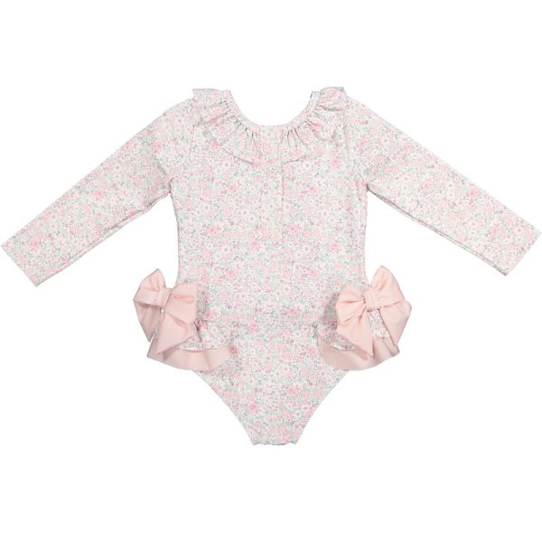  Pink Ditsy Floral Rashguard