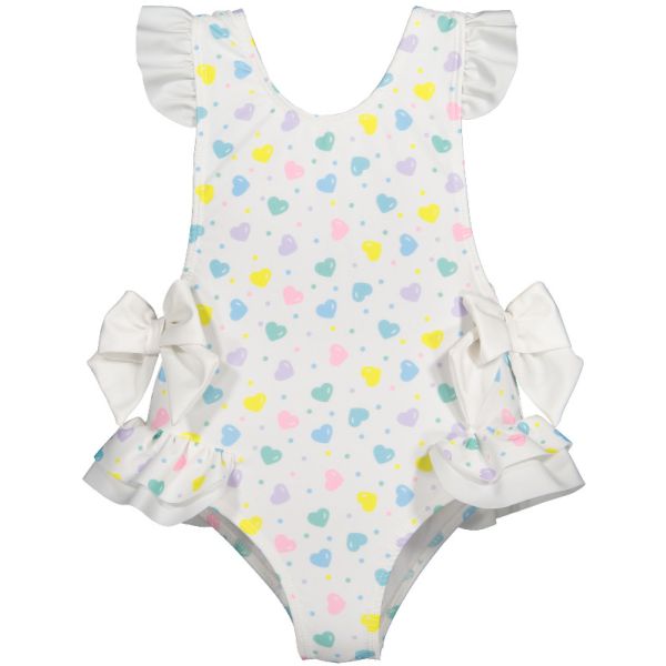 Multicolor Hearts Swimsuit