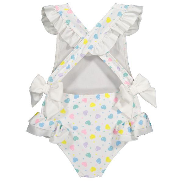 Multicolor Hearts Swimsuit