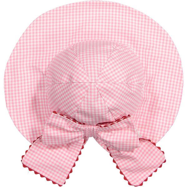 Gingham Mix Pink Sunny Hat