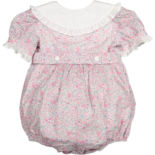  Pink Ditsy Floral Romper
