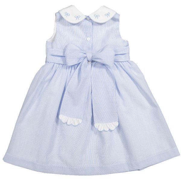 Blue Seersucker Dress