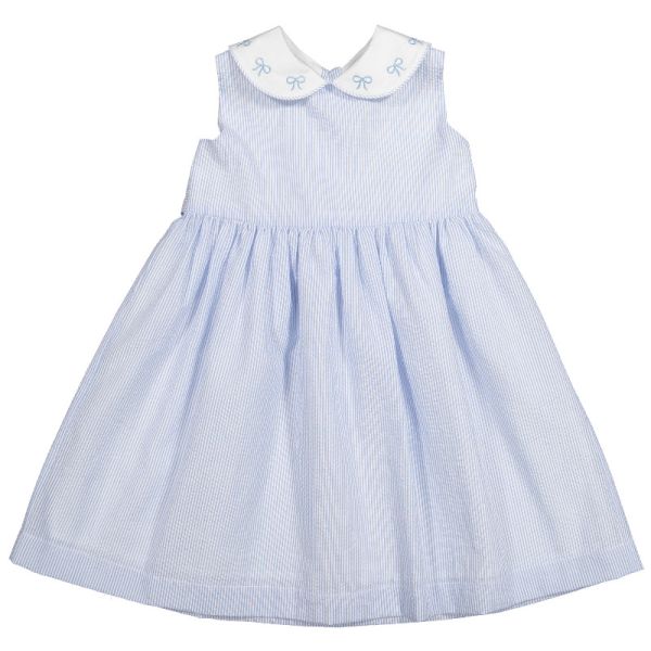 Blue Seersucker Dress