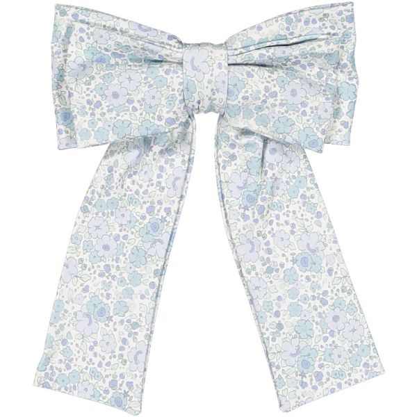 Blue Ditsy Floral Lycra Big Hair Clip