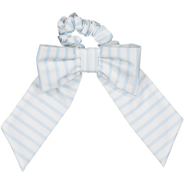  Stripes Blue Lycra Scrunchie