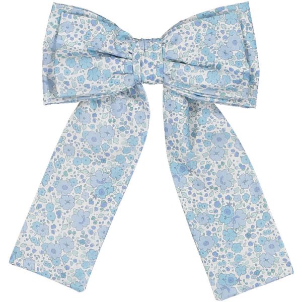 Blue Ditsy Floral Big Hair Clip