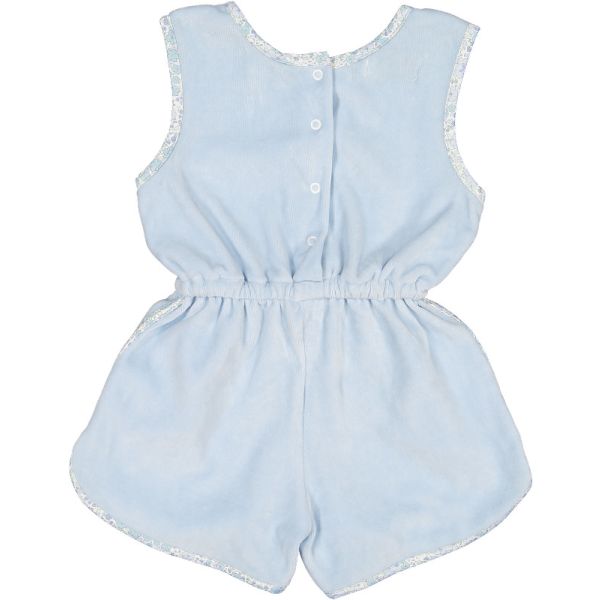  Blue Ditsy Floral Girl Cover-Up
