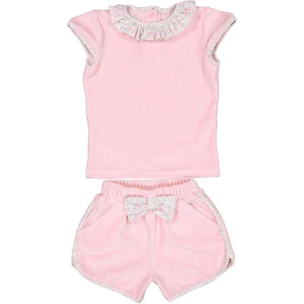  Pink Ditsy Floral Girl Cover-up Set