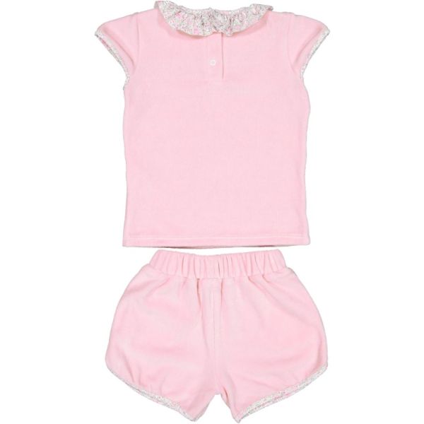  Pink Ditsy Floral Girl Cover-up Set
