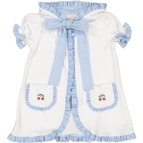  Gingham Mix Blue Cover-Up