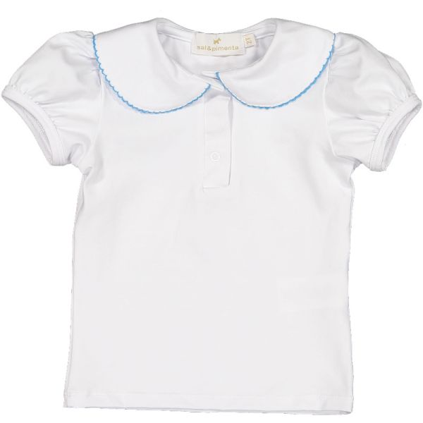  Blue Ditsy Floral Girl T-Shirt